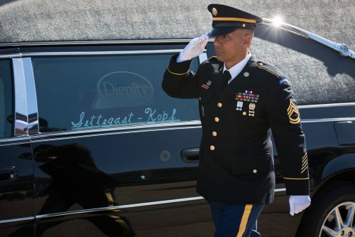The body of a US Army soldier is transported back home. Stephen M. Keller, 2013