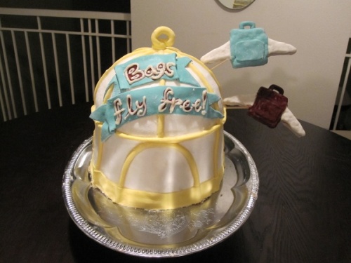 Bags Fly Free Cake