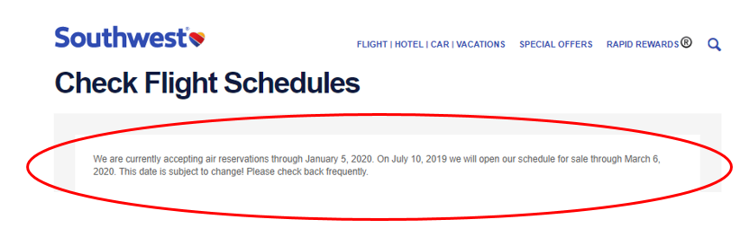 When does Southwest extend its schedule? - The Southwest Airlines Community