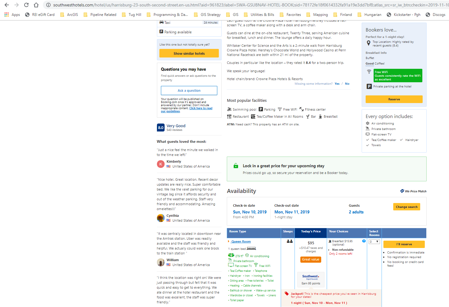 Southwest Hotels Customer Service and We Price Mat... The Southwest