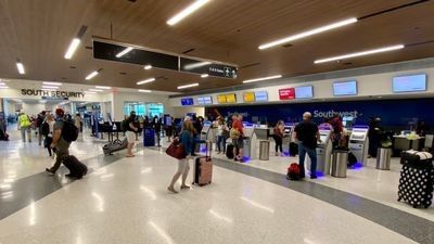 Southwest ticketing and south security checkpoint