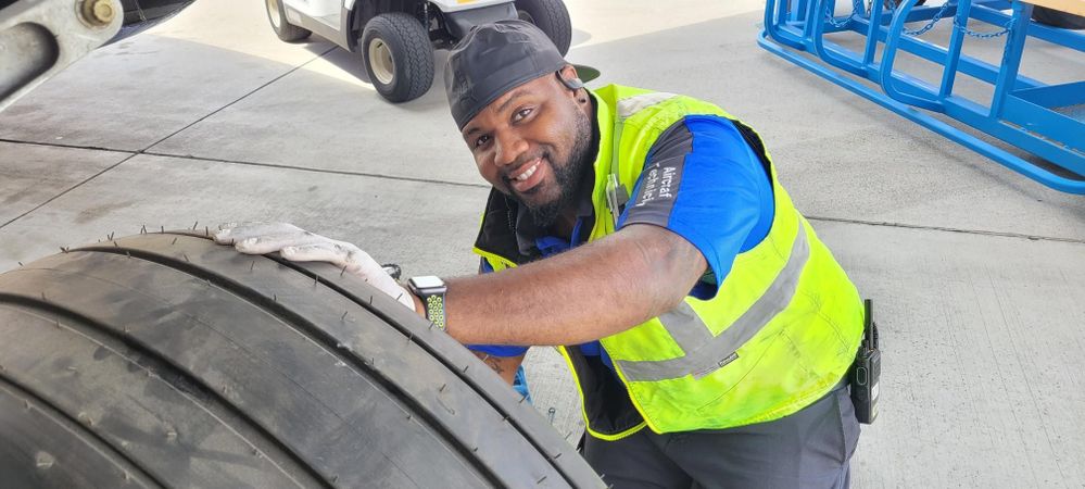 Southwest Airlines Mechanic Checking Aircraft Tire.jpg