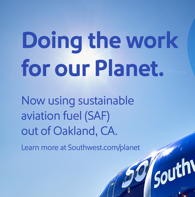 Adding Sustainable Aviation Fuel to our Oakland Operations!