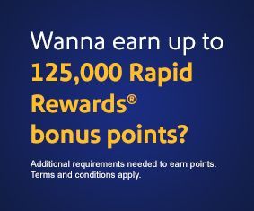 Spread the love and you could earn up to 125,000 Rapid Rewards bonus points