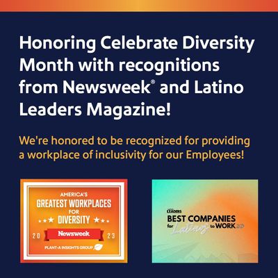 Honoring Celebrate Diversity Month with Two Awards!