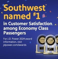 Southwest Airlines Ranks First in Customer Satisfaction by J.D. Power!
