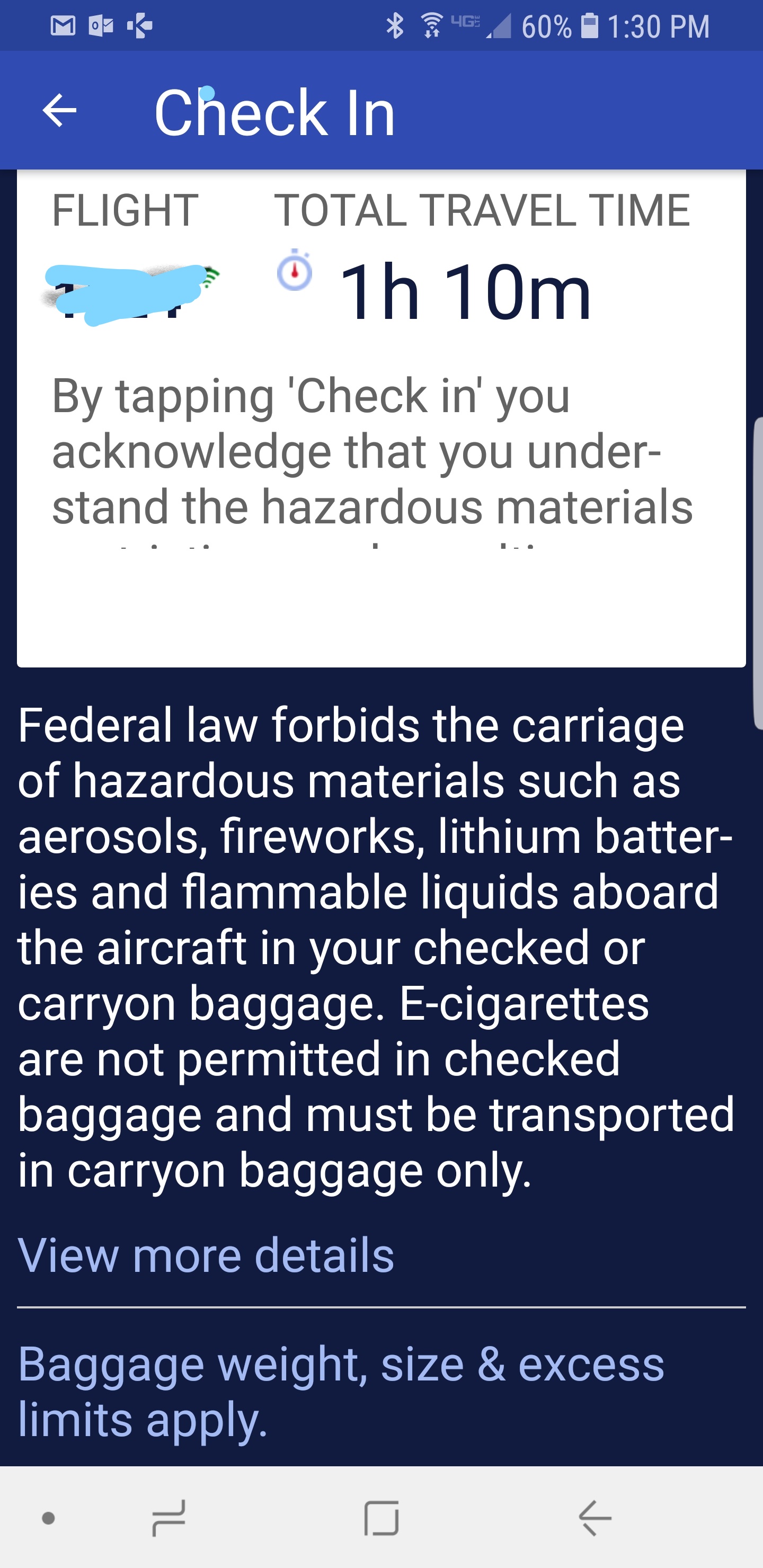 southwest baggage liquids