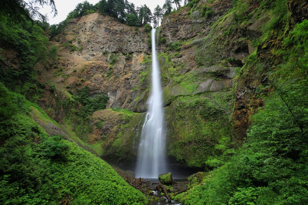 Multnomah Falls is a spectacular sight just east of Portland.