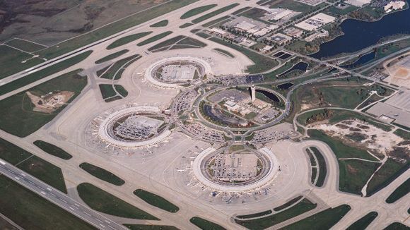 View of Kansas City's Mid-Continent International Airport from above