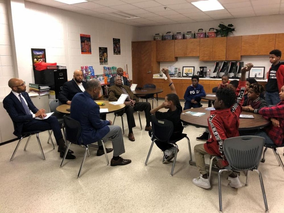 South Metro Atlanta members volunteering at Tara Elementary School (February 2020)