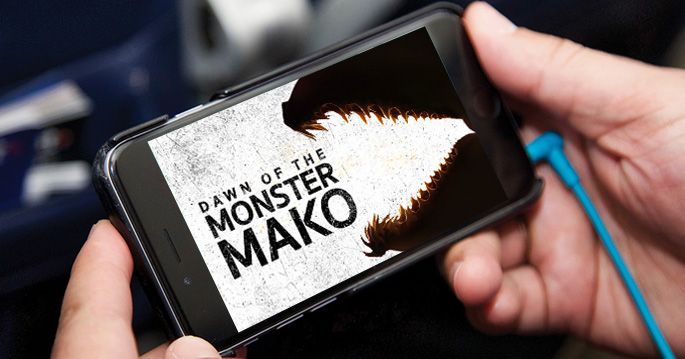 Sink your teeth into the never-before-seen episode, “Dawn of the Monster Mako,” available to watch ahead of its premiere during Shark Week only on the inflight entertainment portal.