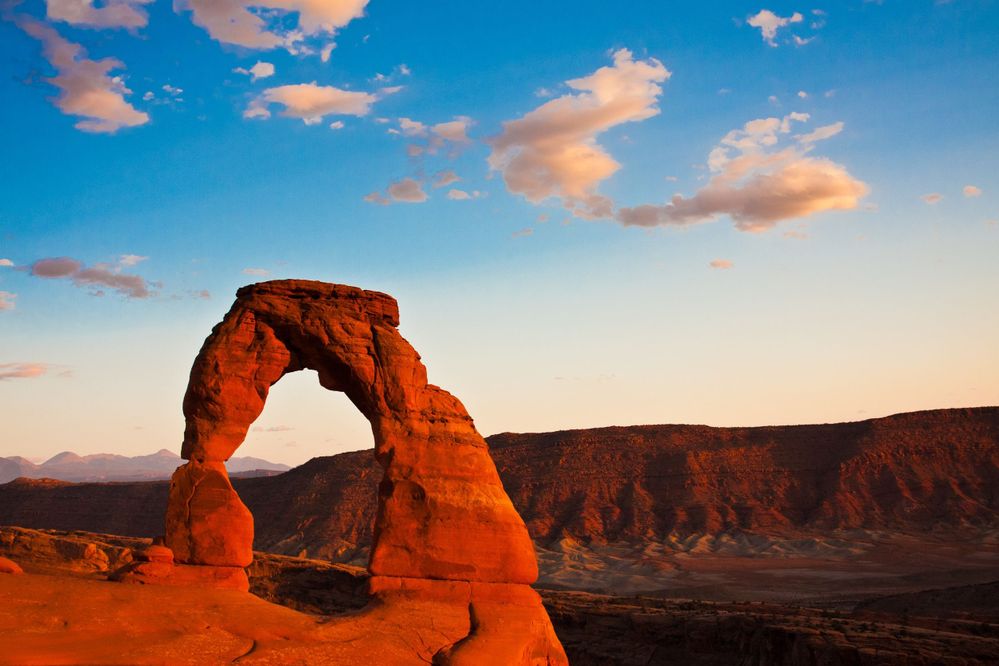 Dedicate Arch Sunset in Arches National Park, Utah